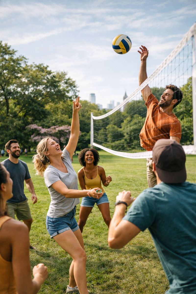Friends enjoying a game