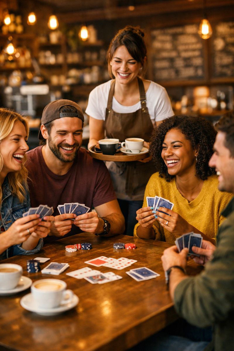 People meeting to play